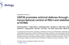 陈玮琳教授团队在自然指数期刊PLOS Biology发表 USP39 调控抗病毒固有免疫研究成果