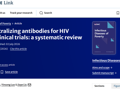 医学部公共卫生学院刘甲野课题组在Infectious Diseases of Poverty 发表 HIV 广谱中和抗体治疗系统综述研究成果