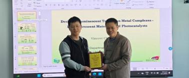 ​【丽湖生工大讲坛第三十四讲简讯】Design Luminescent Transition Metal Complexes—Fluorescent Materials and Photocatalysts报告会在我部顺利召开   